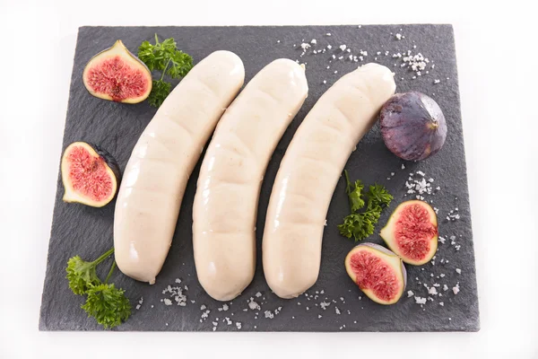 Grilled bratwurst sausages — Stock Photo, Image