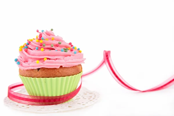 Cupcake decorato, muffin — Foto Stock