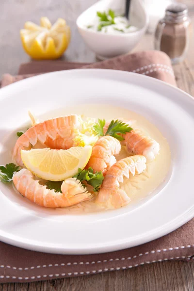 Carne de lagostim, frutos do mar — Fotografia de Stock