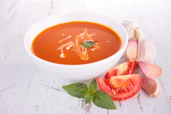蒜茸番茄汤 — 图库照片