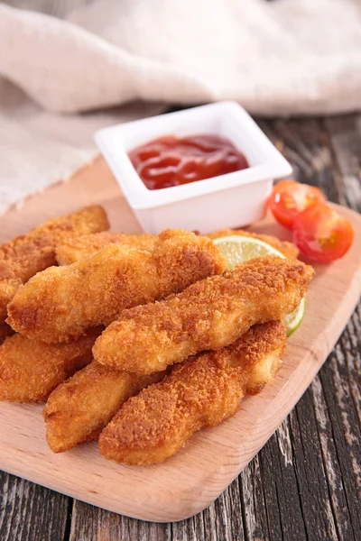 Fried chicken fillet — Stock Photo, Image