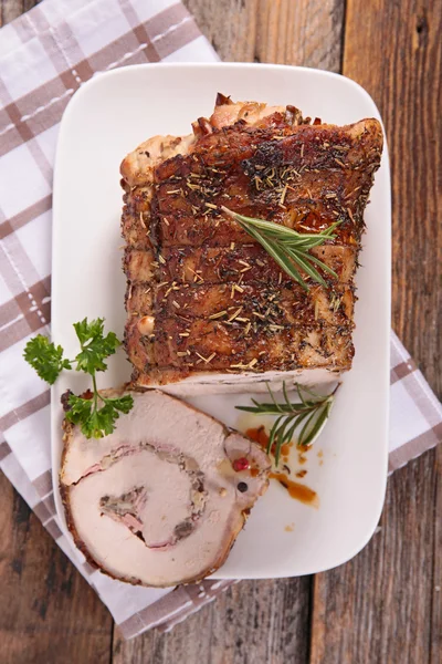 Baked meat for Christmas — Stock Photo, Image