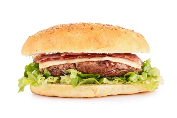 Hamburgery, sendviče, rychlé občerstvení — Stock fotografie