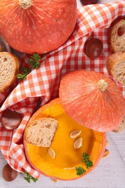 Autumn pumpkin soup — Stock Photo, Image