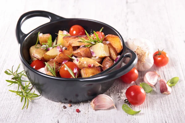 Baked vegetables in casserole — Stock Photo, Image