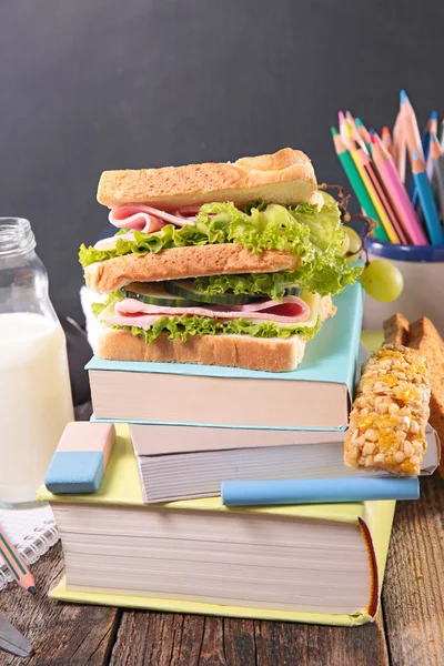 학교 점심 샌드위치 — 스톡 사진