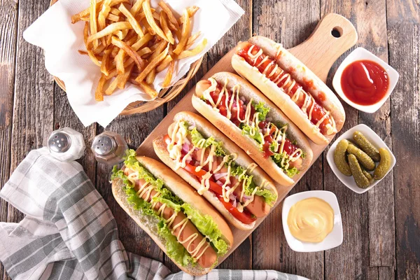 Restauration rapide, des hot-dogs — Photo