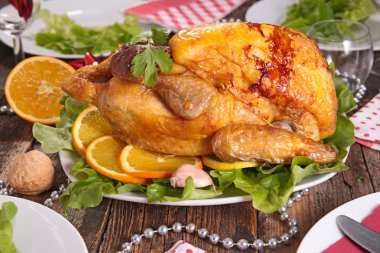 portakal ile pişmiş et