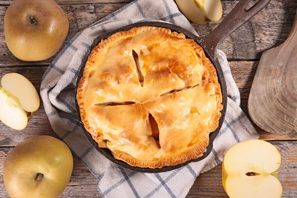 Hausgemachter Apfelkuchen — Stockfoto