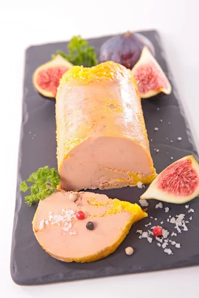 Foie gras z figami — Zdjęcie stockowe