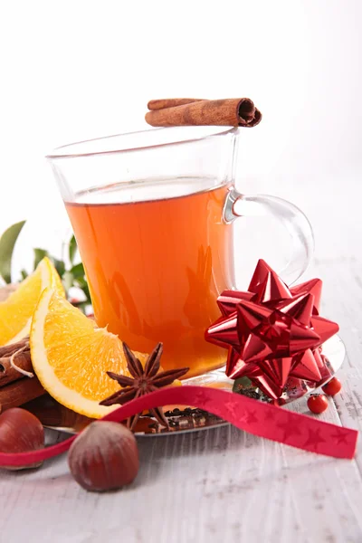 Tea cup for christmas — Stock Photo, Image