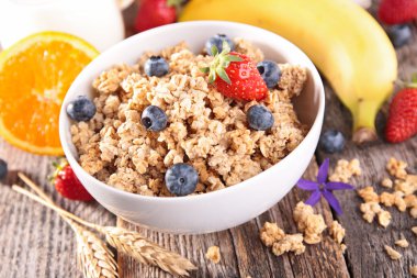 meyveler ve meyve ile tahıl