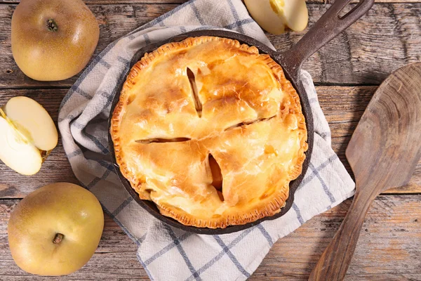 Tarta de manzana casera — Foto de Stock