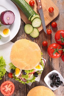 sandviç Fransız, bagnat pan