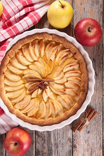 Γλυκό φρέσκο μηλόπιτα — Φωτογραφία Αρχείου