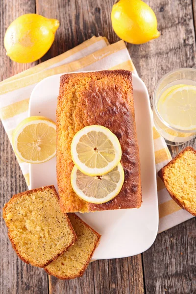 Bolo de limão caseiro — Fotografia de Stock