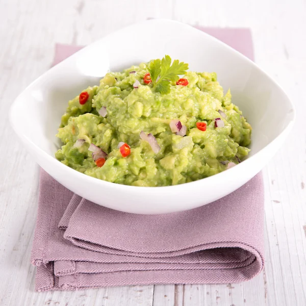 stock image guacamole avocado sauce