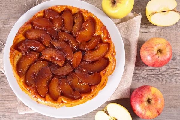 Tarte de cetim, torta de maçã — Fotografia de Stock