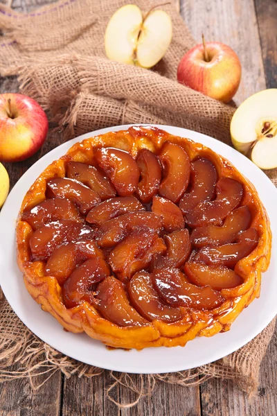 Tarte tatin, elmalı turta — Stok fotoğraf