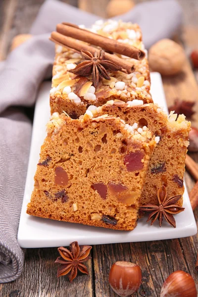 Gingerbread cake for Christmas — Stock Photo, Image