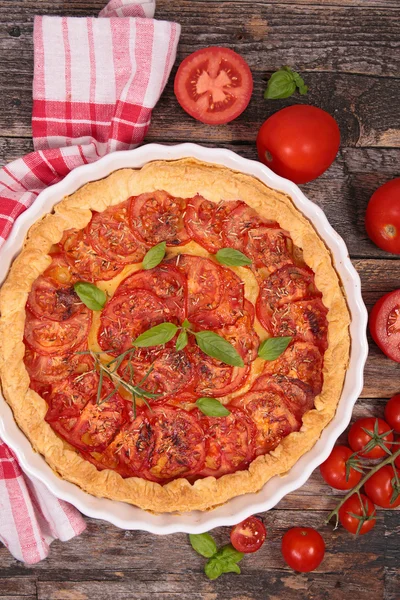 Tomato quiche pie — Stock Photo, Image