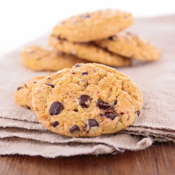 Homemade cookies with chocolate — Stock Photo, Image