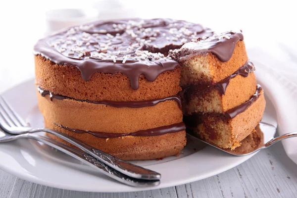 Dolce torta al cioccolato — Foto Stock