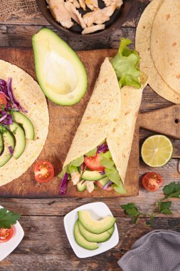 sebzeli sandviç rulo