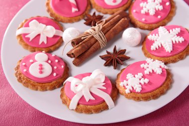 süslü Noel kurabiyeleri