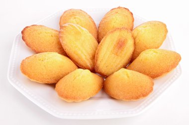 madeleine french cakes clipart