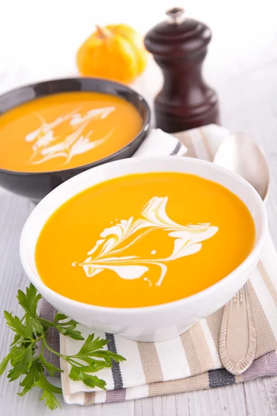 Tazones de sopa de calabaza — Foto de Stock