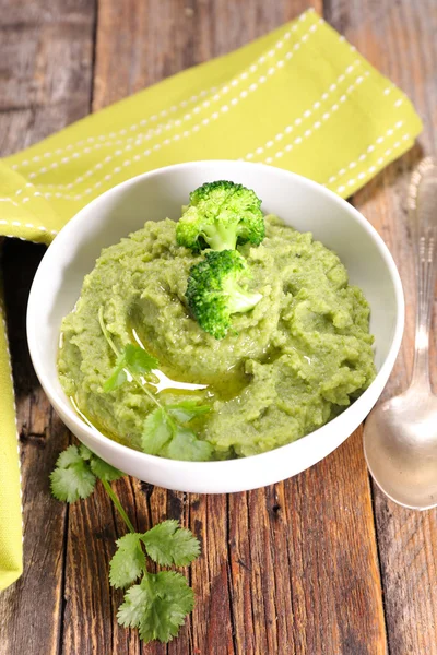 Vegetarian broccoli puree — Stock Photo, Image