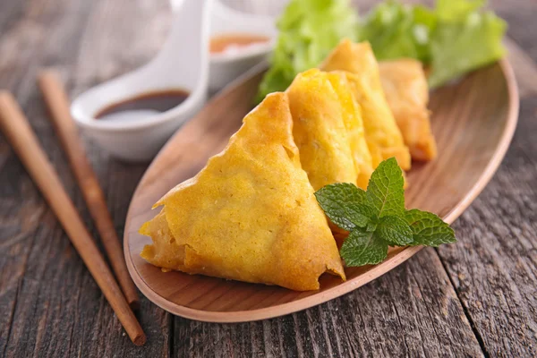 아시아 간식 samosa — 스톡 사진