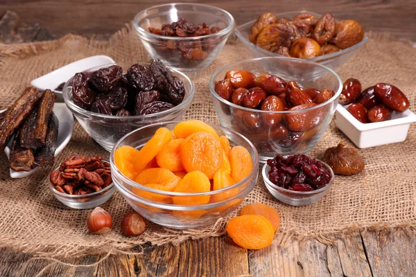 Collection of dried fruits — Stock Photo, Image