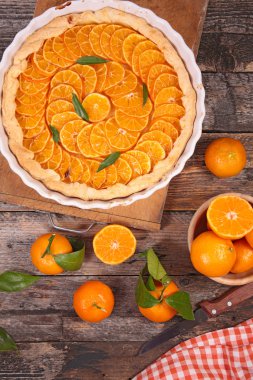 Clementine meyve pasta