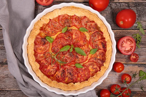 Tomato quiche pie — Stock Photo, Image