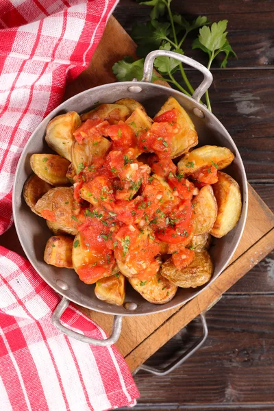 Spanish meal patatas bravas — Stock Photo, Image