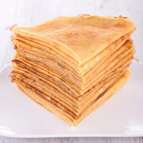 Stack of crepe pancakes — Stock Photo, Image