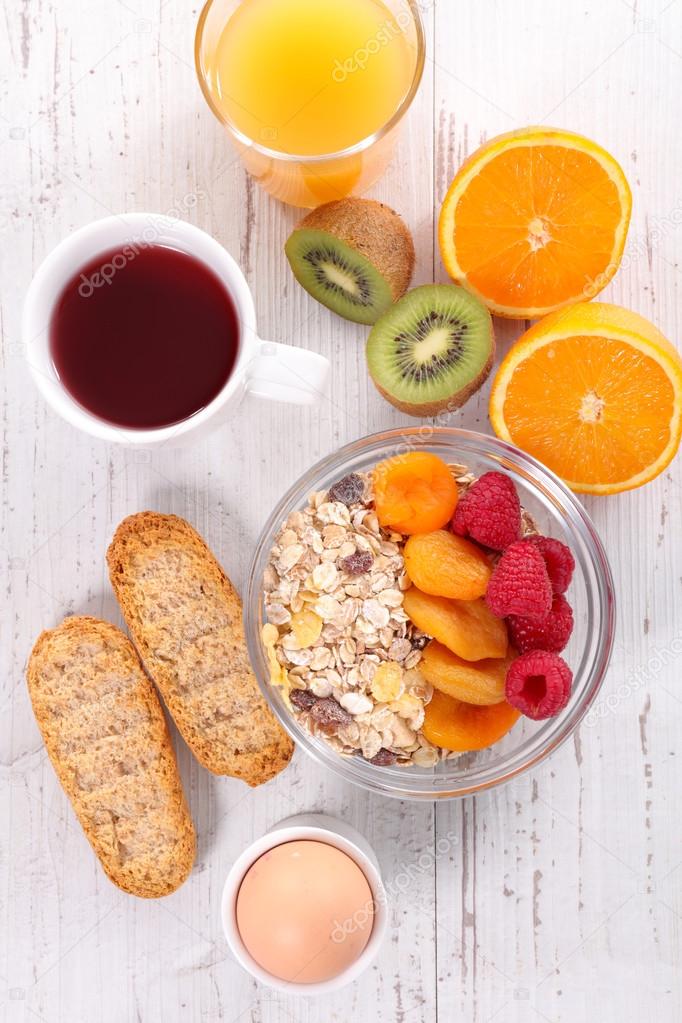 traditional healthy morning breakfast