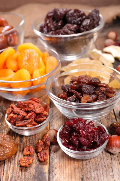 Collection of dried fruits — Stock Photo, Image