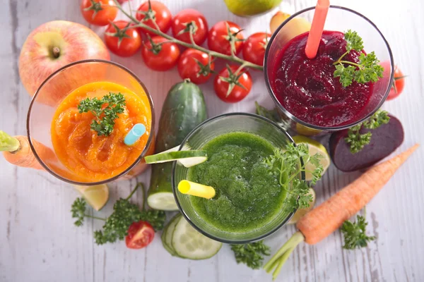 Detox vegetable juices — Stock Photo, Image