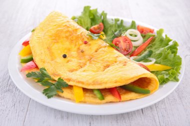 sebzeli omlet rulo