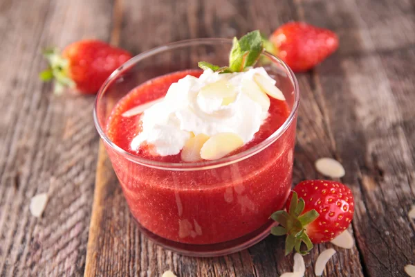 Dessert frullato alla fragola — Foto Stock