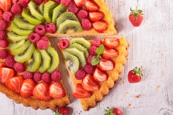 Zoete vruchten taart — Stockfoto