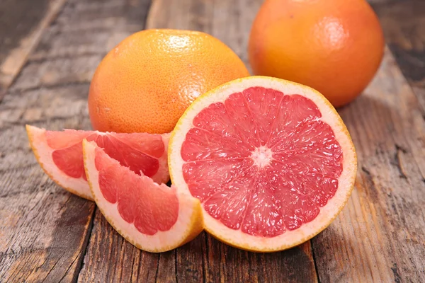 red fresh grapefruits