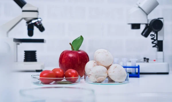 Yiyecek Tedarik Kimya Laboratuvarı Laboratuvarda Yiyecek Dna Modifiye Edildi Laboratuvarda — Stok fotoğraf