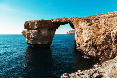 Azure pencere, gozo Adası malta yaz aylarında güneş'in ünlü taş kemer