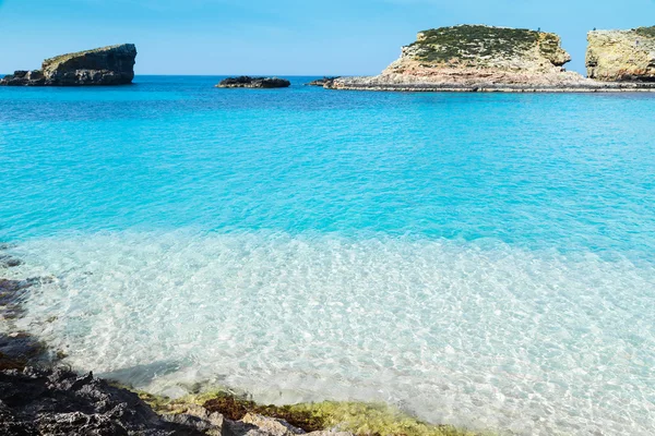 Blue Lagoon na wyspę Comino, Malta Gozov — Zdjęcie stockowe