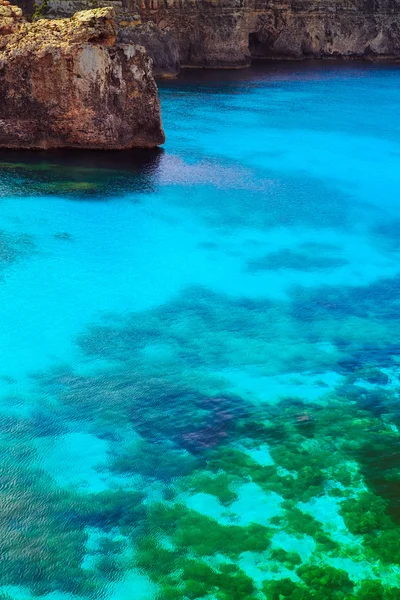 Modrá laguna na ostrově Comino, Malta Gozo — Stock fotografie