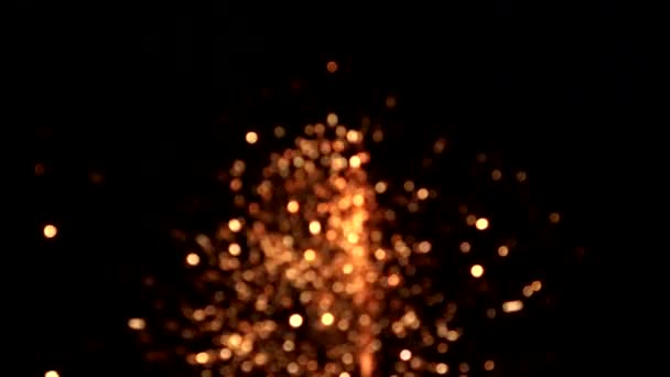 Exibição de fogos de artifício na noite sky.close de fogos de artifício — Vídeo de Stock